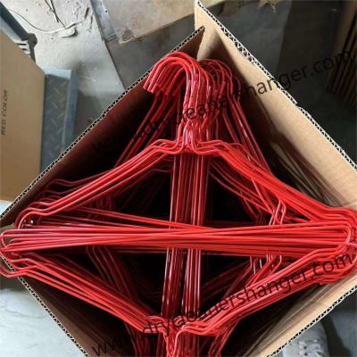 Cina Lavatorio Plastico rivestito Wire Hanger Heavy Duty Spazio risparmio funzione 32g Per Pcs in vendita