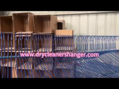 blue color hanger production process