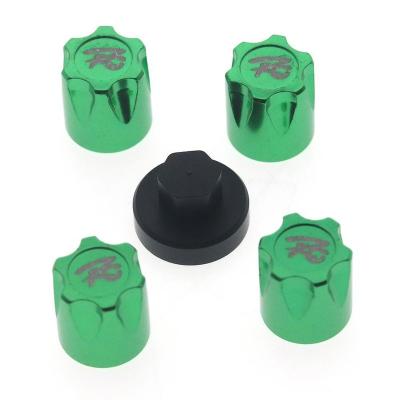 China Durable Car Model SCX10 TRX4 Tire Fastener Nuts Dust Nuts Mood Parts M4 Tire Decorative Nuts for sale