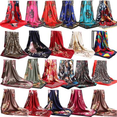 China Digitally printed ethicon silk medina silk satin hijab scarves women tudung medina for sale