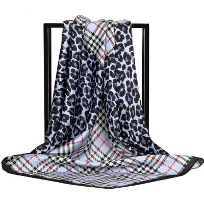 China New Square Square Twill Fashion Scarf Sublimation Printing Ladies Silk Scarf for sale