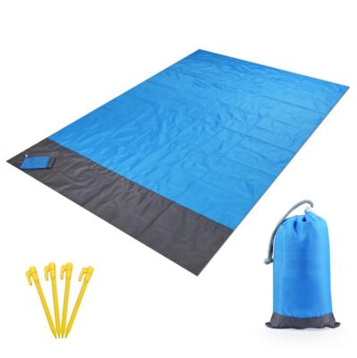 China Waterproof Other Logo Custom Nylon Custom Available Camping Sand Nylon Mat Picnic Barbecue Waterproof Other for sale