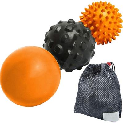 China Silicone Sports Relax Recovery Massage Ball Sets Deep Tissue Massage Roller Ball for sale