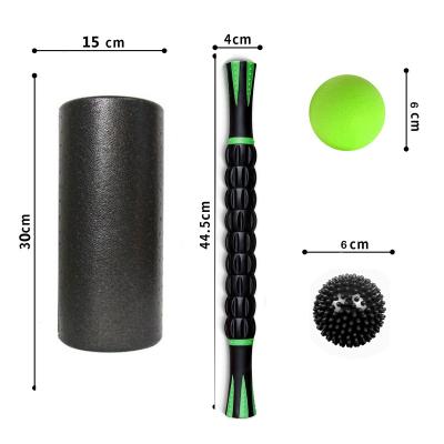 China PPE foam roller set PPE foam roller and massage stick set for sale