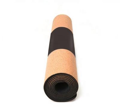 China Non Slip Cork Yoga Mat Natural Rubber Customized Yoga Mat Cork for sale