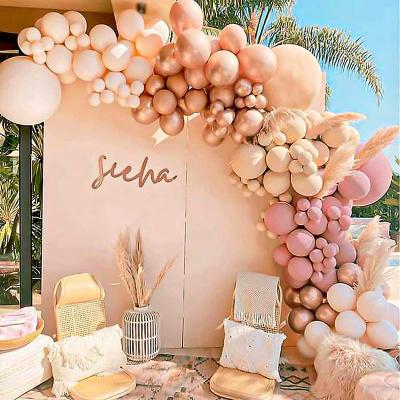 China Popular 2022 PVC Birthday Party Latex Balloon Garland Kit Balloon Double Stuffed Arch Set Link Balloons For Wedding for sale