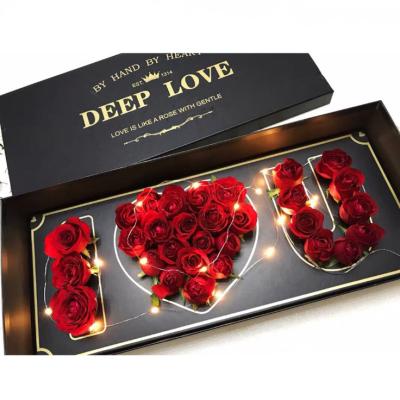 China Party Decoration Mother's Day Soap Flower Valentines Day Roses Gifts Display Artificial Soap Flower Box Valentine Soap Flower Gift for sale