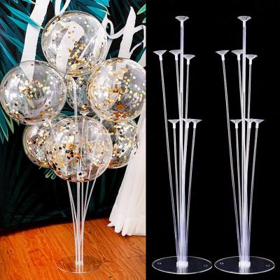 China Gift Toy 1Set 7 Tubes Balloon Stand Balloon Holder Column Confetti Balloons Baby Shower Birthday Party Wedding Christmas Decoration Supplies for sale