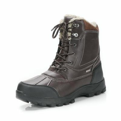 China Brown Thermal Kits And Anti-slippery Waterproof Non-slip In Winter Men Snow Boots for sale