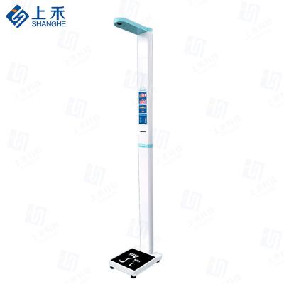 China Metal Cabinet BMI Ultrasonic Coin Operated Body Clinic Human Measurement Vending Height Weight Digital Scale for sale