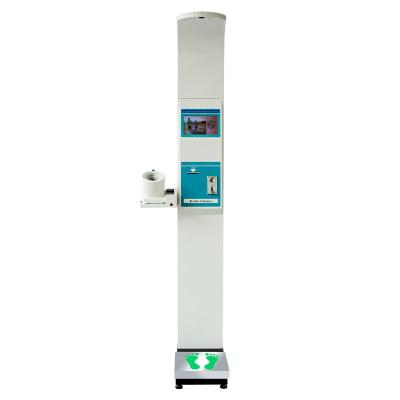 China Metal Cabinet High Precision Waist Weight BMI Coin Operated Blood Pressure Machine For Hospital / Clinic for sale