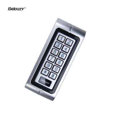 China Waterproof/Sebury 1200 Waterproof Metal Access Keypad Offline Standalone Controller 125khz Users With Anti-Mood Function for sale