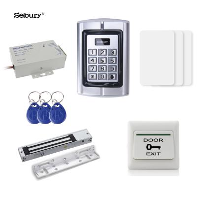 China Cost Effective Access Control System Kit Sebury BC2000 Smart Card Keypad Access Door Control System Kit For Single Door for sale