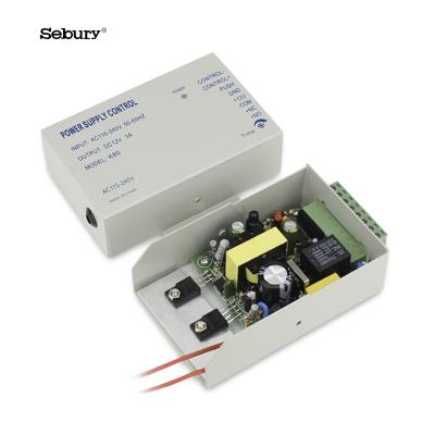 China Power Supply Sebury Factory Manufacturer High Frequency Pure Copper Metal 12V 3A Access Control Power Supply for sale