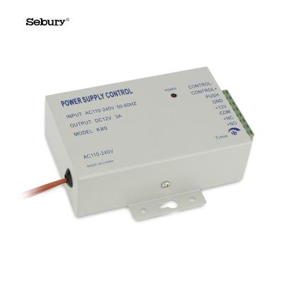 China Sebury 12V 3A Metal Access Control Power Supply For Standalone Access Controller for sale