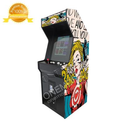 China High Quality Wooden MDF Arcade Game Upright Machine, Classic Stand Up Retro Video Arcade Game Cabinet Machine for sale