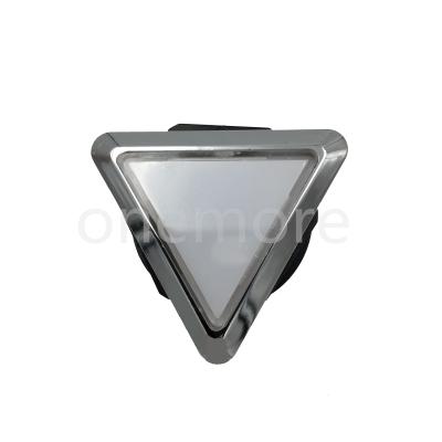 China Electronic Arcade Game Silver Triangle Led Push Buttons 37mm Installed Hole Size OMB025 for sale