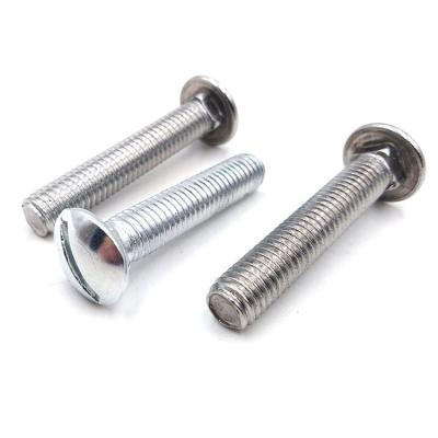 China 304/201 Stainless Steel Factory Direct Sale Round Head Slotted Carriage Screws for sale