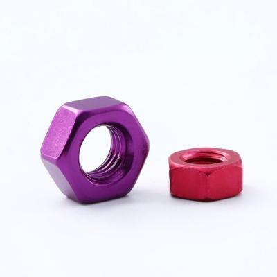 China DNI934 Industry General Aluminum Alloy Hex Nuts All Sizes for sale