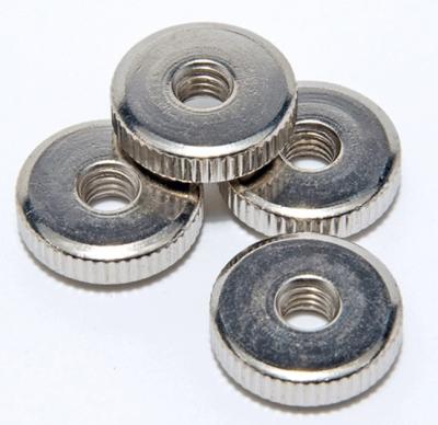 China Heavy Industry ISO JIS GB DIN Standard Carbon Steel Galvanized Knurled Round Nuts ANSI Supplier China for sale