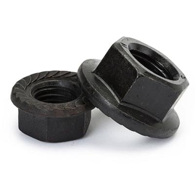 China Heavy Industry Hex Flange Nut Castellated Flange Hex Lock Nuts for sale