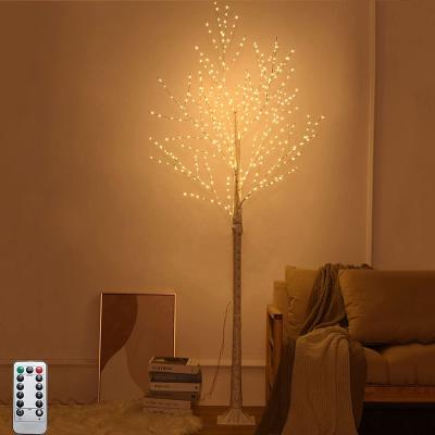 China Factory Wholesale LED White Birch Tree Light White Birch Tree Light with 8 Remote Flashing Mode USB Powered LED Decor Tree Lamp Christmas Party for sale