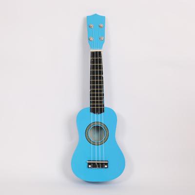 China Basswood Factory Price Blue Kids Use Electric Ukulele For Ukulele Concert for sale