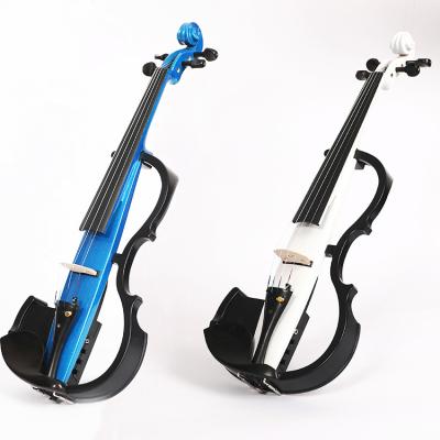 China Solidwood China advanced unisex hand made electronic violin with earphone for sale