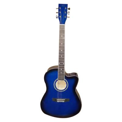 China 2020 and Cheap Acoustic Guitar Blue Guitar Beginner Acoustic Electric Guitar Electric for sale