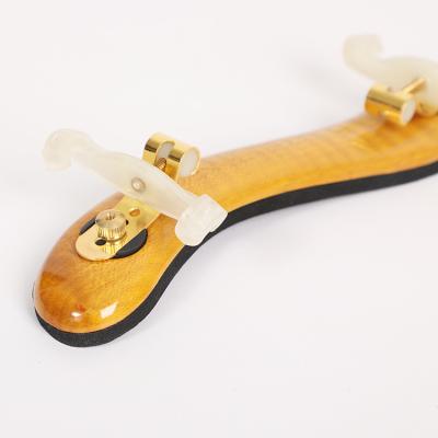 China Soft Hand Feel China Violin Accessories Maple Wood Shoulder Rest For Violin 4/4-3/4 for sale