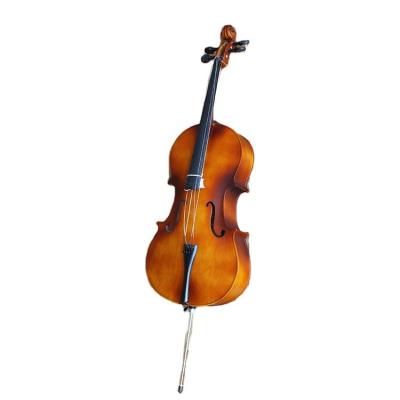 China Linden Plywood Shine Brown Cello 4/4 Instrument Cello Made In Porcelain for sale