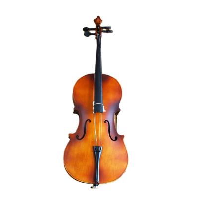 China Professional Linden Plywood Student Half Handmade Production Luster Universal 4/4 Cello for sale