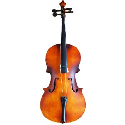 China Linden Plywood Made in China OEM Brand Handmade Maple Cello Set with Free Bag/Bow/Rosin for sale