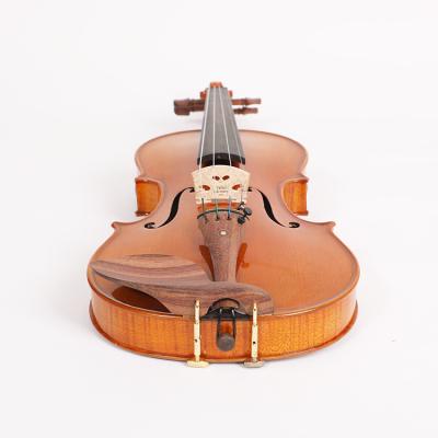 China Musical Instrument Hand Made Triangle Select Spruce Half Flamed Maple Violin 14 for sale