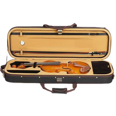 China High Grade Flawless Flame Selected Solid Antique Brown Professional Handmade Violin for sale