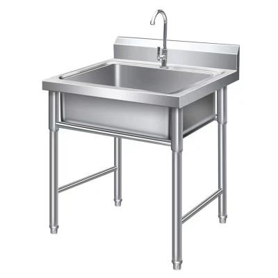 China High Value Sink Stainless Steel Kitchen Sinks Durable And Corrosion Resistant Commercial Stainless Steel With Drain Board for sale