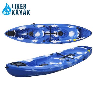 China Lakes Liker Plastic Kayak Sit On Top Kajak Double Fishing Kayak With CE for sale