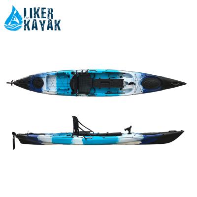 China LLDPE For Fishing Sit On Top Fishing Kayak Kayak Liker Kayak Single Rowing Boat Kajak for sale