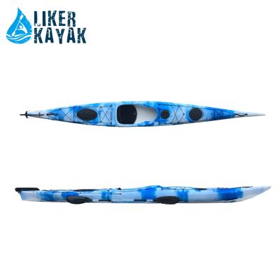 China LLDPE Liker Kayak 5.15m Single Sit In The Ocean Kayak Plastic River Sea Kayak For Sale for sale