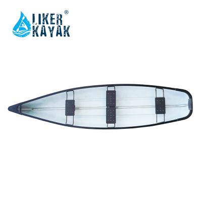 China HOT 4.53meter LLDPE Canoe Kayak Sandwich Structure Canadian Canoe for sale