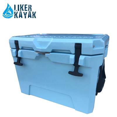 China Waterproof Plastic Solar Cooler 20L Small Rotomolded Fishing Box Foam Fish Ice Cooler Box for sale