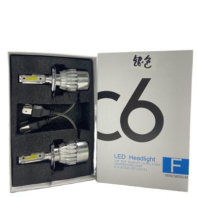 China C6 auto lighting system led lights H4 H7 H11 9005 led headlights high and low beam car led headlight bulb universal universal for sale