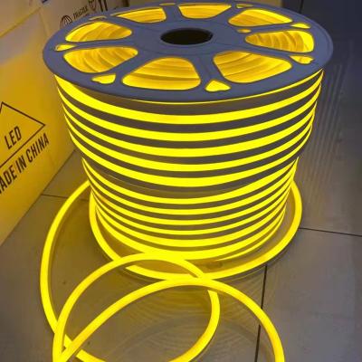 China LAND IP65 8*16mm DC220V LED Neon Lamp Waterproof Soft Flex Silicone Rope Strip Light DIY Decoration Advertising Park Light for sale