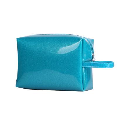 China Fashion Luxury Custom Gloss PVC Pouch Cosmetic Makeup Bag for sale