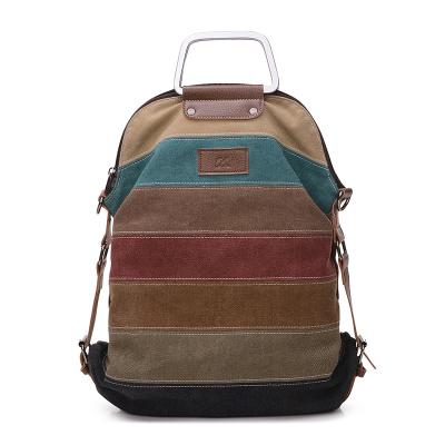 China Multifunctional Fashion Shoulder Canvas Rucksack Backpack Anti-theft Women for sale