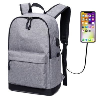 China Custom Logo Women Men Business Notebook Bag 15.6 Nylon Laptop Backpack Daily Used Traveling Waterproof Bag With USB Charging Port for sale