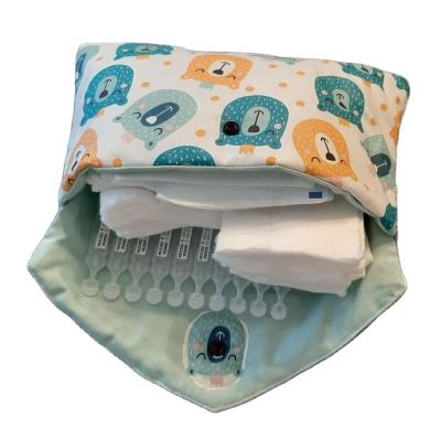 China Eco-friendly Baby Diaper Pocket Waterproof Cotton Pouch For Newborn for sale