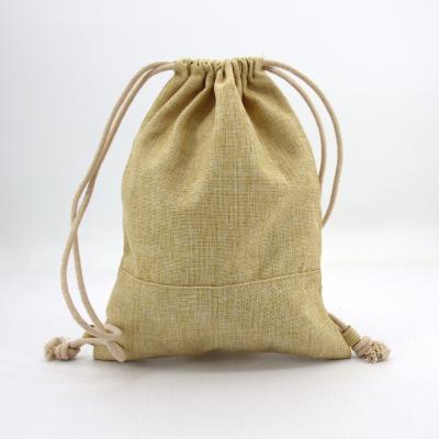 China Private Custom Natural Beige Jute Shopping Bag BSCI Eco Friendly Bags, Drawstring Jute Bags For Gifts for sale