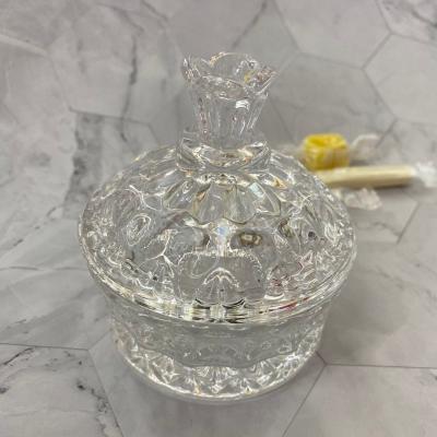 China 2021 Viable New Wholesale Candy Glass Jar With Lid For Wedding Holiday Home Goods for sale