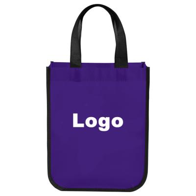 China Promotional Reusable Round-Corner Non Woven Bag Custom Personalized Bag Recyclable Shopping Tote Bags Non Woven Fabric With Logo for sale